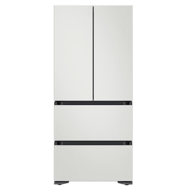 삼성전자 BESPOKE 김치플러스 4도어 프리스탠딩 냉장고 490L 방문설치코타 화이트 · RQ49C940201